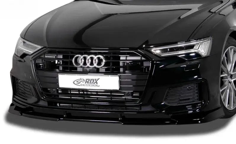 RDX Racedesign, Front spoiler Vario-X, passer til Audi A6 (4K) S-Line/S6 2018- (PU)