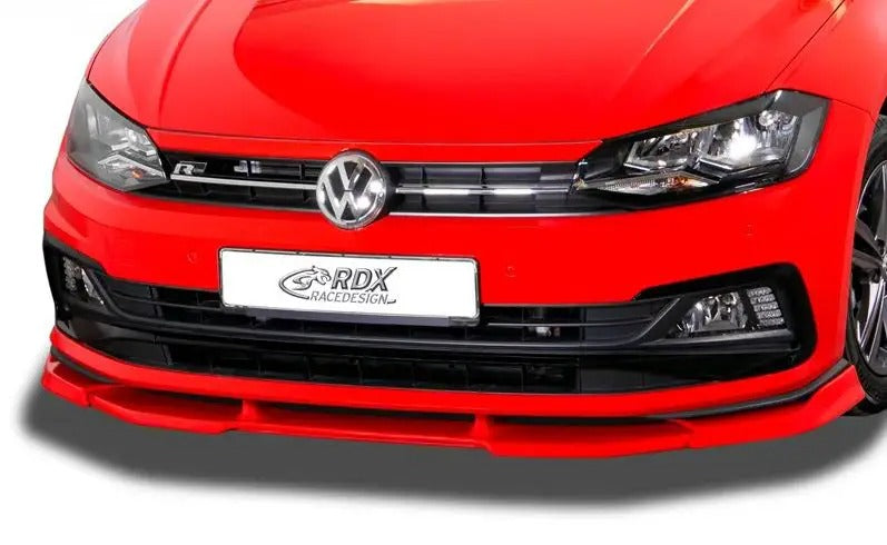 RDX Racedesign, Front spoiler Vario-X, passer til Volkswagen Polo (2G/AW) R-Line/GTi 2017- (PU)