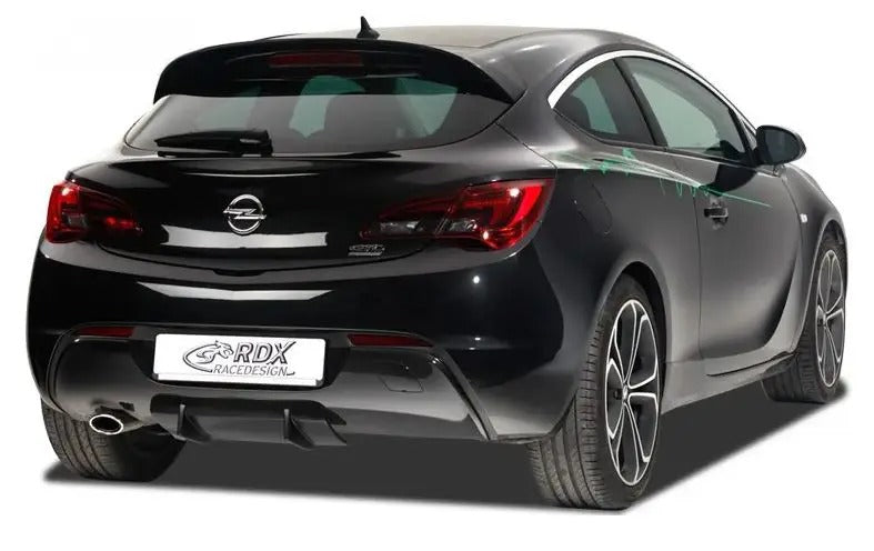 RDX Racedesign, Rear bumper skirt 'Diffusor U-Diff', passer til Opel Astra J GTC 2009-2015 incl. OPC-Line (PU)