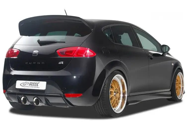 RDX Racedesign, Rear bumper skirt 'Diffusor', passer til Seat Leon 1P FR/Cupra (exhaust center) (PUR)