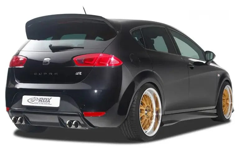 RDX Racedesign, Rear bumper skirt 'Diffusor', passer til Seat Leon 1P FR/Cupra (exhaust left/right) (PUR)