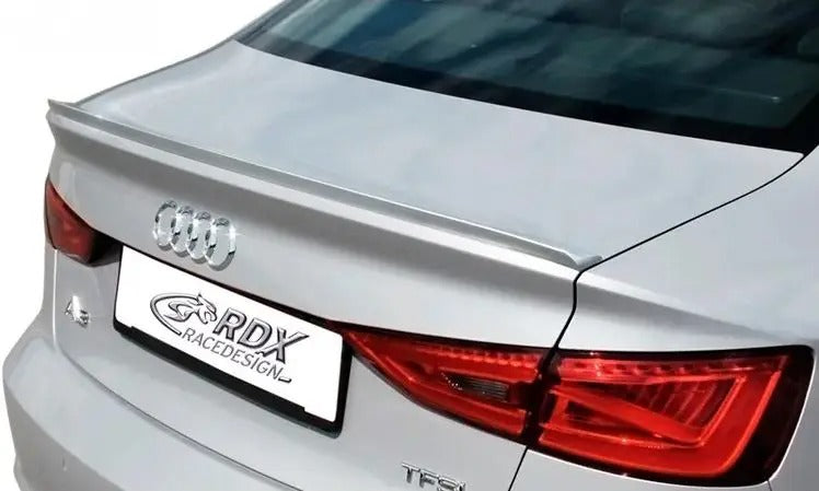 RDX Racedesign, Trunk spoiler lip, passer til Audi A3 8V Sedan & Cabrio 2012- (ABS)