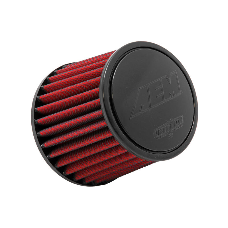 AEM, Universal Luftfilter Dryflow - Kort Hals - Tapered - Ø76mm - 152/130x130mm