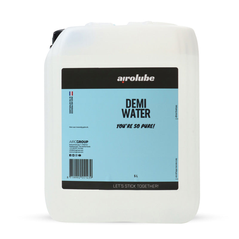 Airolube, Demineraliseret Vand - 5-Liters Dækbeholder