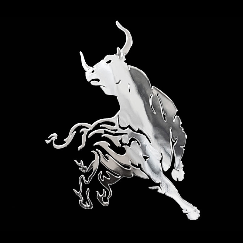 Avisa, 3D Nickel Sticker 'Bull' - 54x65mm