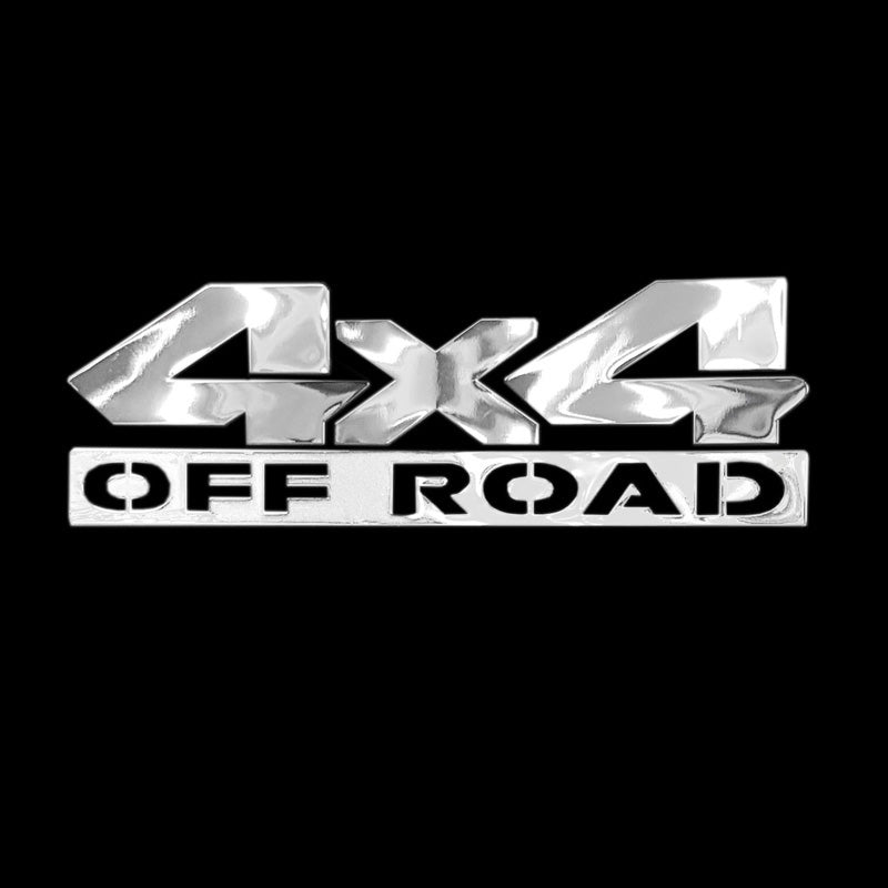 Avisa, Nickel Sticker '4x4 OFF ROAD' XL - 3D Effekt - 120x38mm