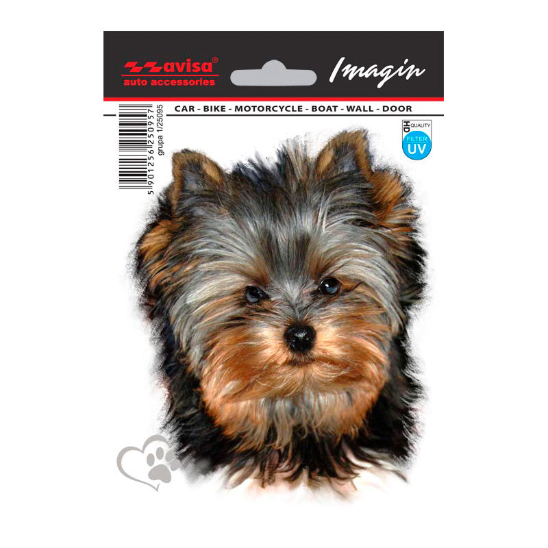 Avisa, Auto Tattoo Klistermærke Yorkshire Terrier II - 11x13cm