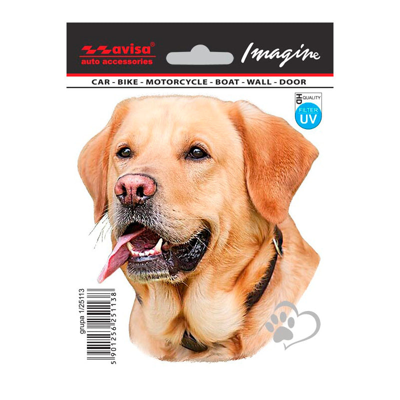 Avisa, Auto Tattoo Sticker Labrador Retriever - 11x12cm