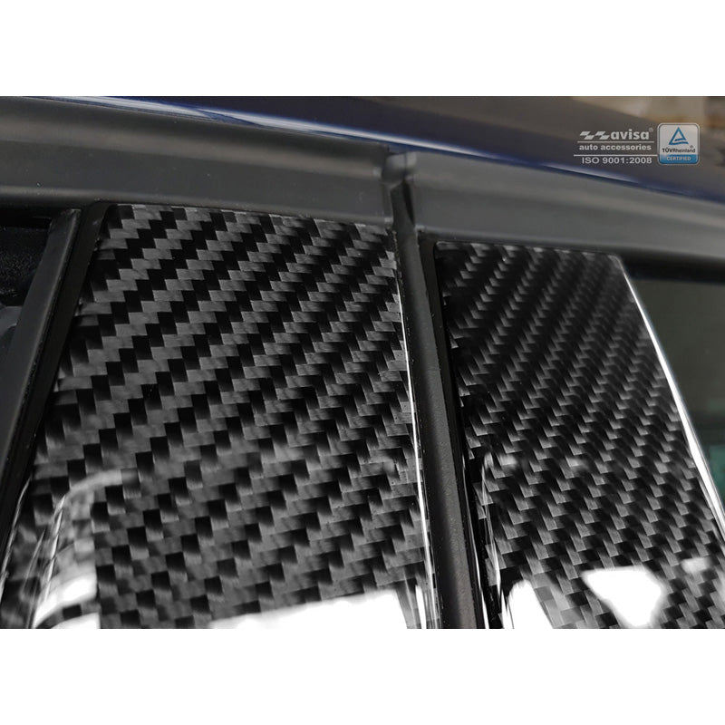 B-Stolpe covers passer til BMW 1-Series F20 5-døre 2015- Black Carbon