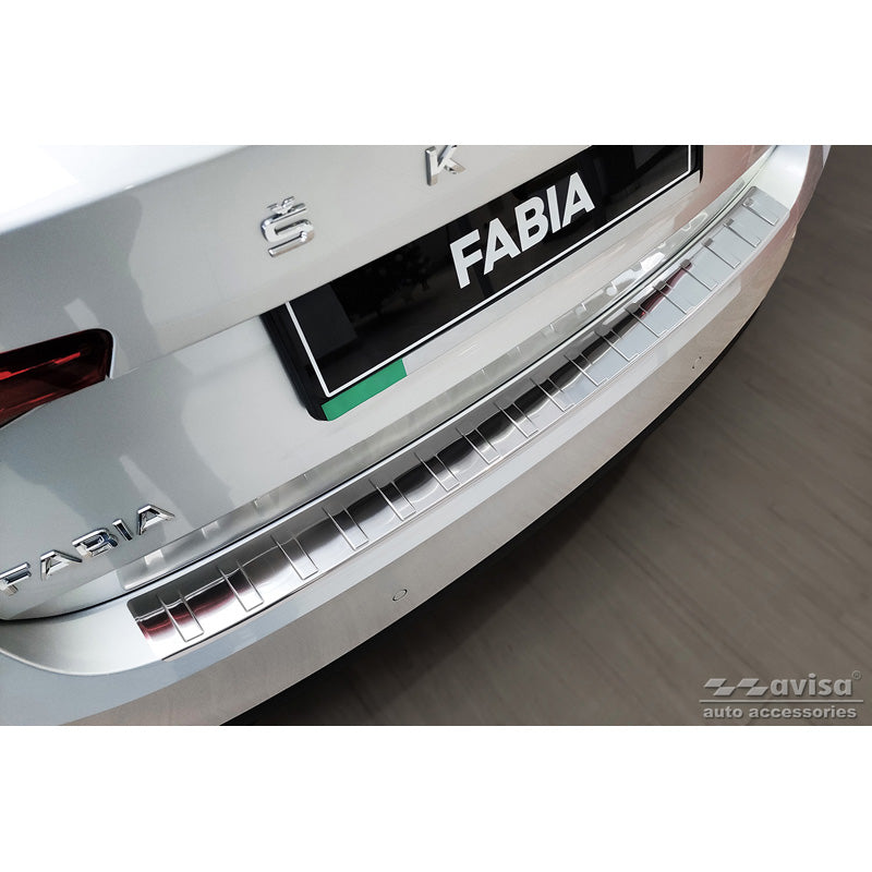 Avisa, Bagkofangerbeskytter, Rustfritstål, passer til Skoda Fabia IV Hatchback 2021- 'Ribs'