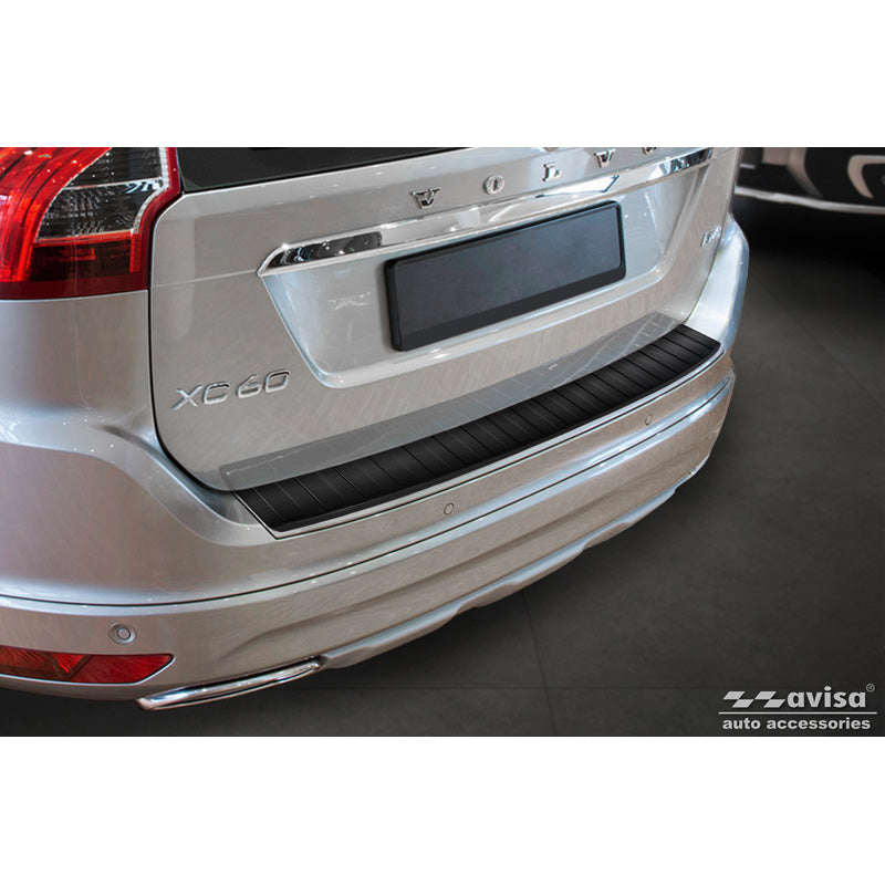 Avisa, Bagkofangerbeskytter, Mat Sort, Rustfritstål, passer til Volvo XC60 Facelift 2013-2017 'Ribs'