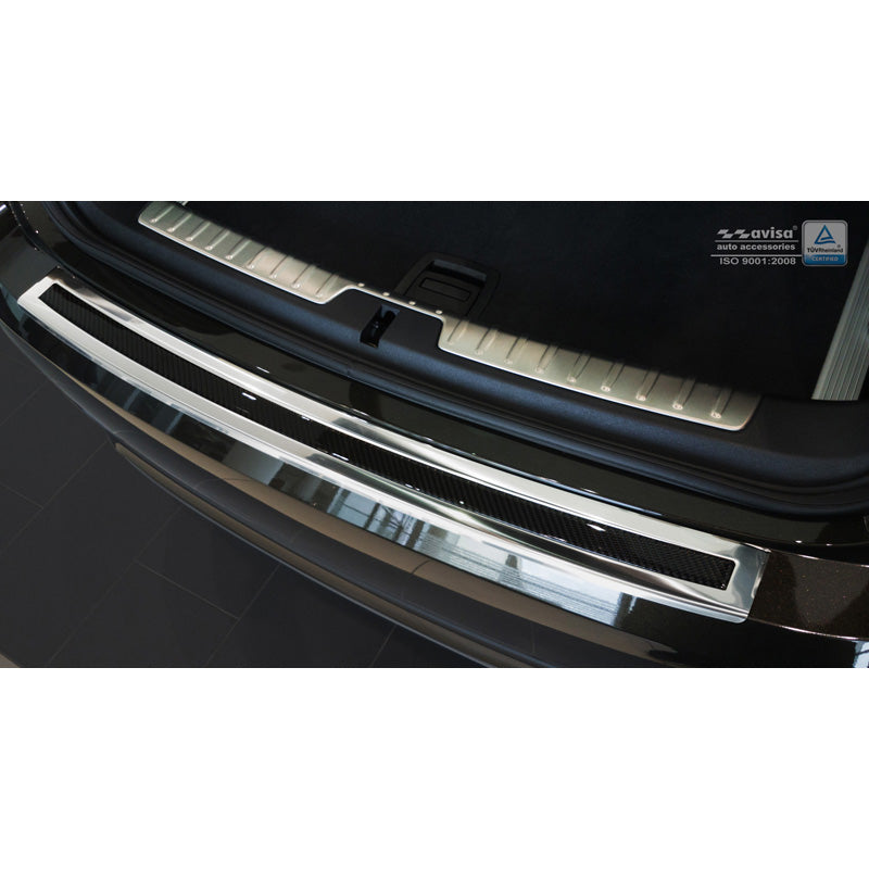 Avisa, Bagkofangerbeskytter, DeLuxe, Rustfritstål, passer til BMW X6 F16 2014-2019 Chrome/Black Carbon excl. M-Package