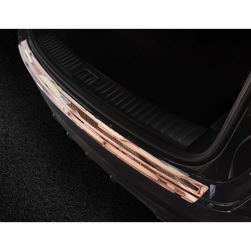 Avisa, Bagkofangerbeskytter, DeLuxe, Rustfritstål, passer til Porsche Cayenne III 2017- 'Performance' Mirror Copper/Copper Carbon