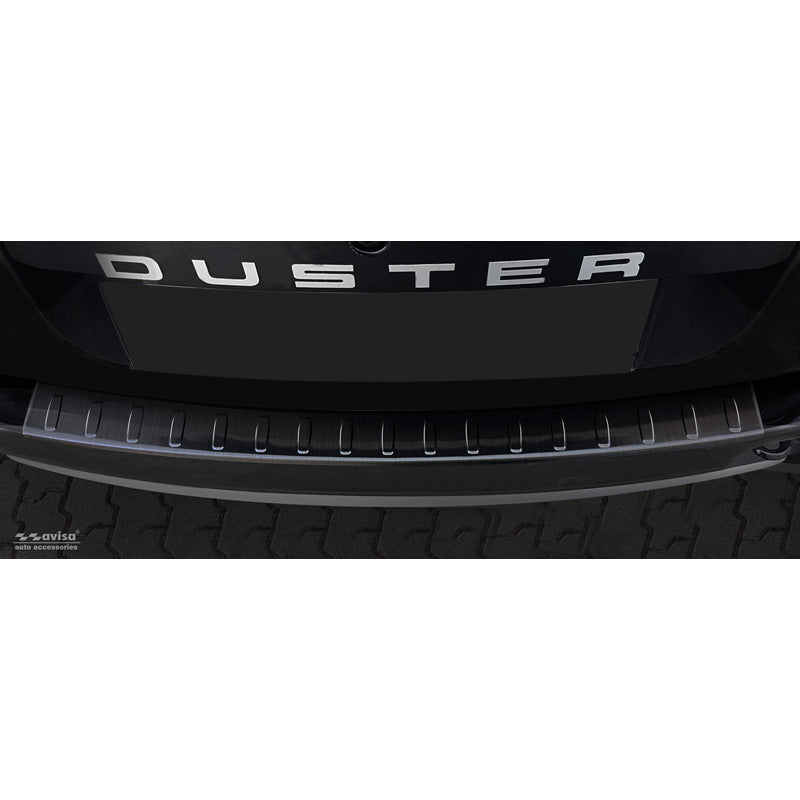 Avisa, Bagkofangerbeskytter, Sort, Rustfritstål, passer til Dacia Duster 2010-2017 'Ribs'