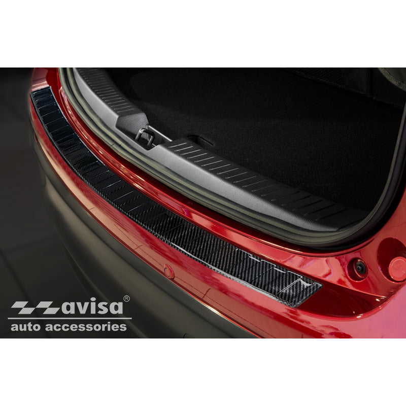 Avisa, Bagkofangerbeskytter, 3D ægte carbon, passer til Mazda CX-5 2012-2017 'Ribs'