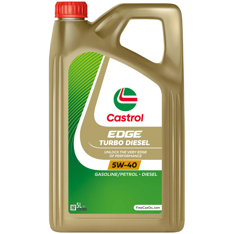 Castrol, EDGE Turbo Diesel 5W-40 - 5 Liter - Optimeret Ydeevne