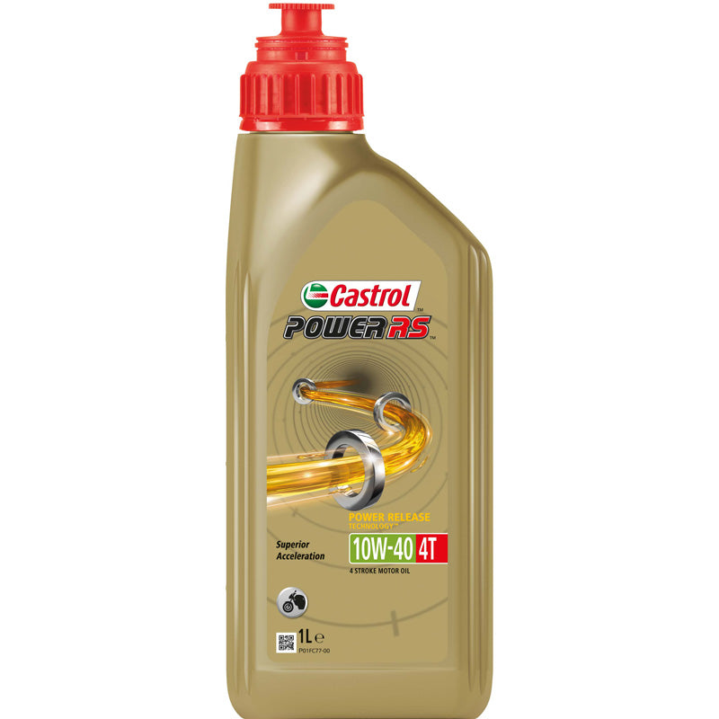 Castrol, Power RS 4T Semi-Syntetisk Motorolie - 10W-40 - 1 Liter