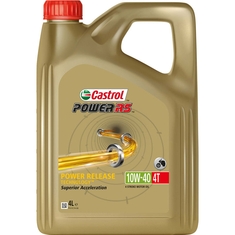 Castrol, POWER1 4T Motorolie - Semi-syntetisk - 10W-40 - 4 liter