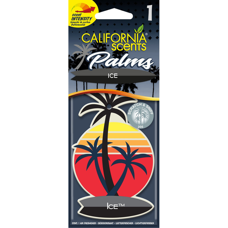 California Scents, Palm Tree Air Freshener - Ice - 1 st.