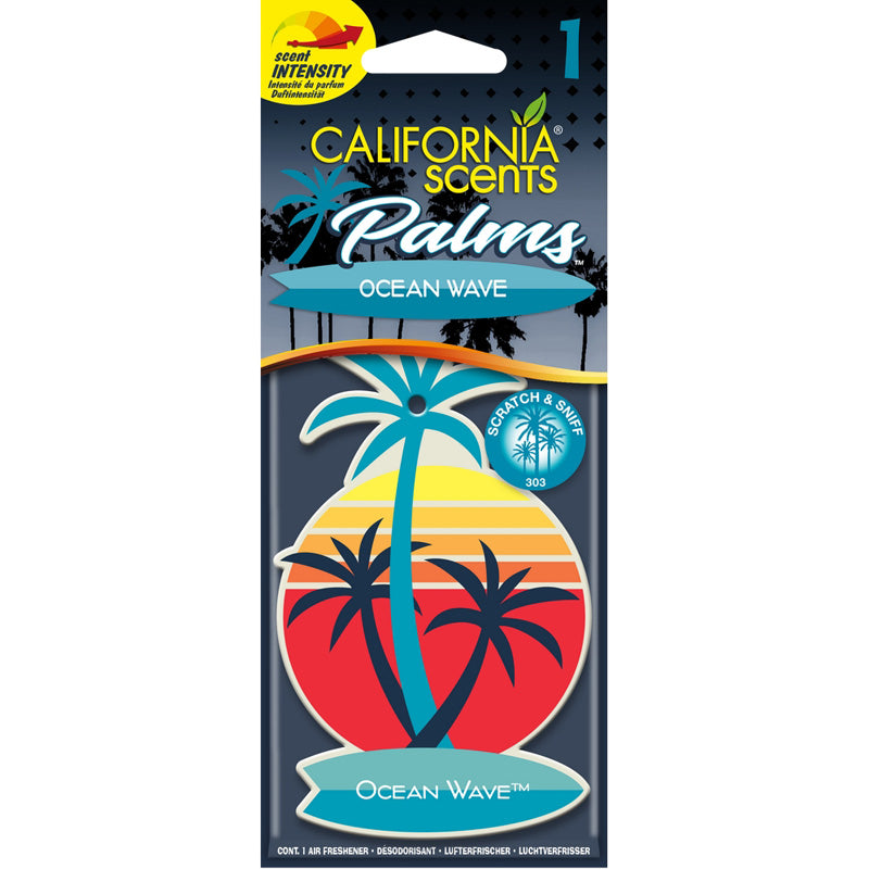 California Scents, Palm Tree Air Purifier - Ocean wave - 1 st.