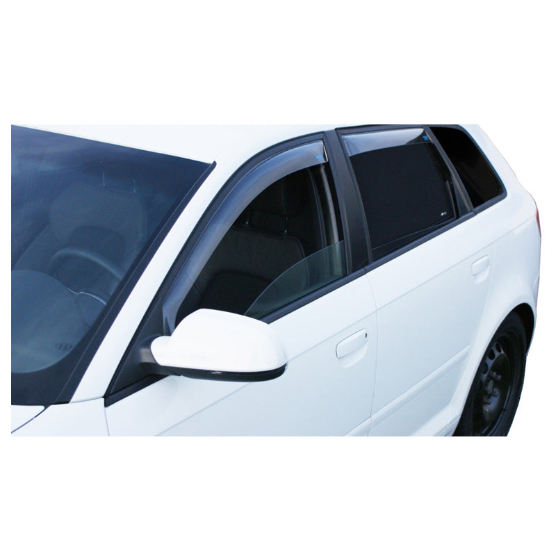 ClimAir, Vindafvisere til fordøre, Klare, passer til Audi A4 sedan/avant 1994-2000 (chrome window frames)