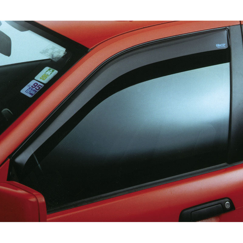 ClimAir, Vindafvisere til fordøre, Røgfarvet, passer til Audi A4 sedan/avant 1994-2000 (chrome window frames)