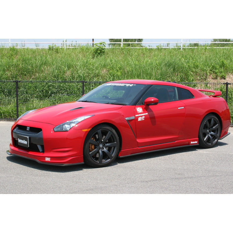 Chargespeed, Sideskørter, passer til Nissan GT-R R35 BottomLine (FRP Black)