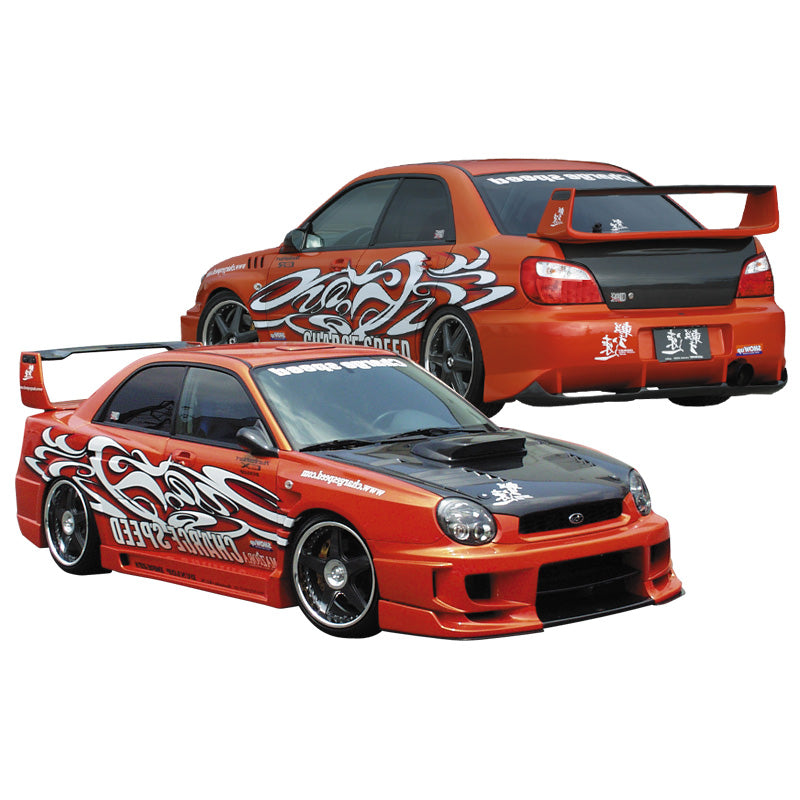 Chargespeed, WideBodykit, passer til Subaru Impreza GD# (A/B) 'D-1 Style' + straight flap