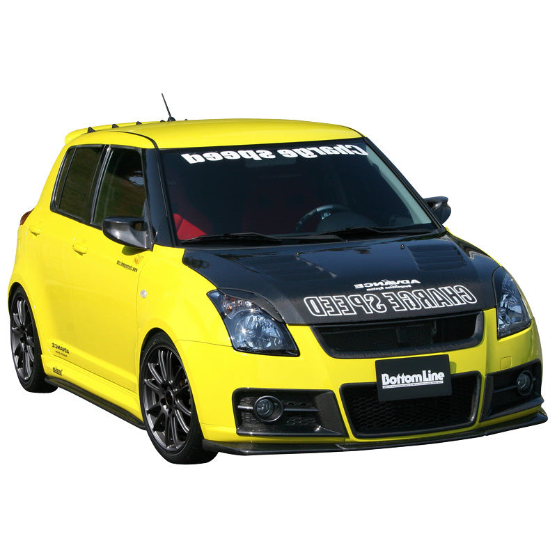 Chargespeed, främre spoiler, passar Suzuki Swift II Sport 2005- 'Bottom Line' (FRP)