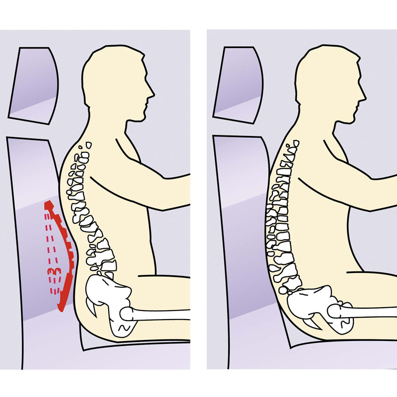 Defa, Ergonomisk Lændestøtte - Grå