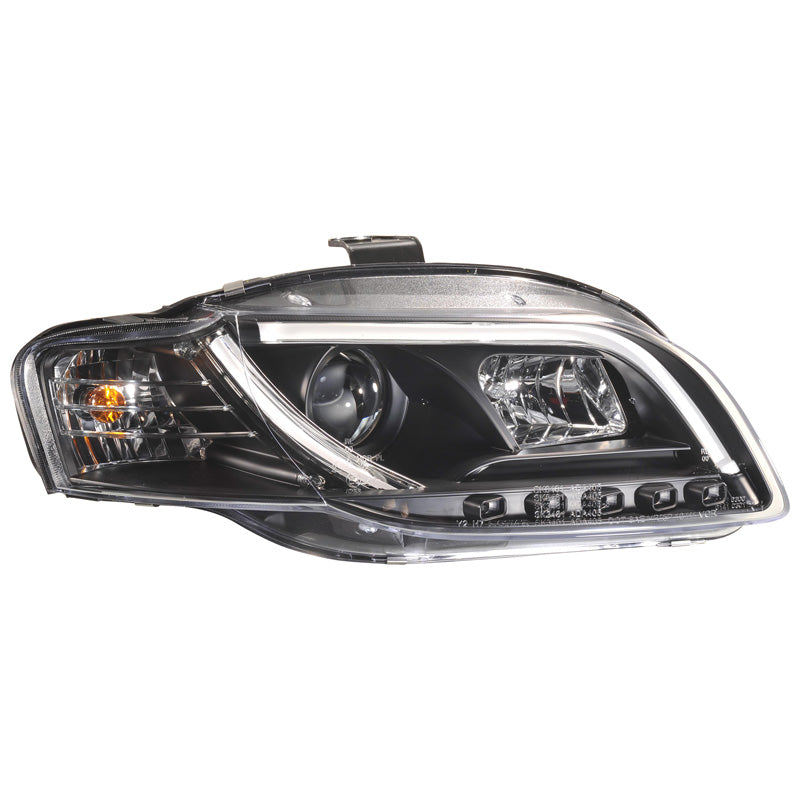 Forlygter, DRL 'Light-Bar' passer til Audi A4 B7 2005-2008 - sort