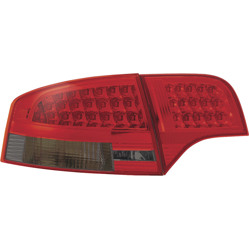 AutoStyle, LED-bakljus, passar Audi A4 B7 Sedan 2005-2009 LED - Röd/Rök