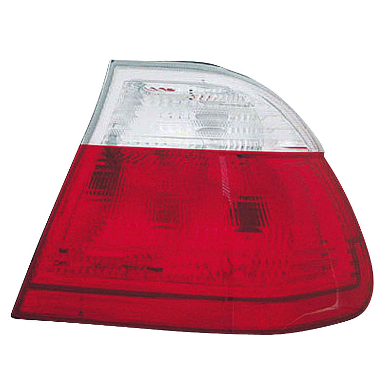 Baglygter, passer til BMW 3 Series E46 Sedan 1998-2001 - Red/Clear