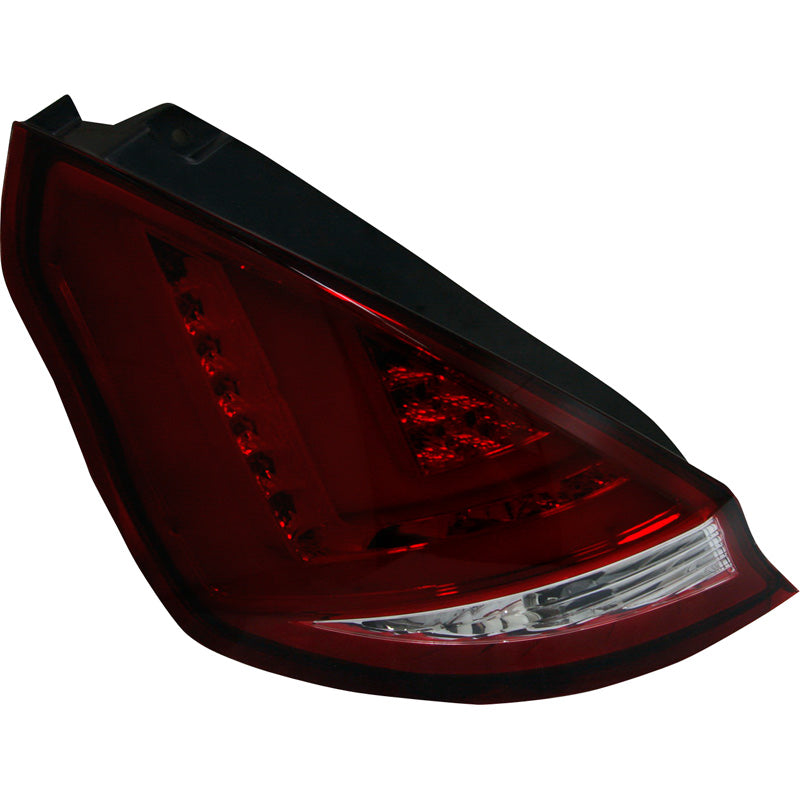 AutoStyle, LED baglygter, passer til Ford Fiësta VII 3/5-døre 2008-2012 - Red/Clear