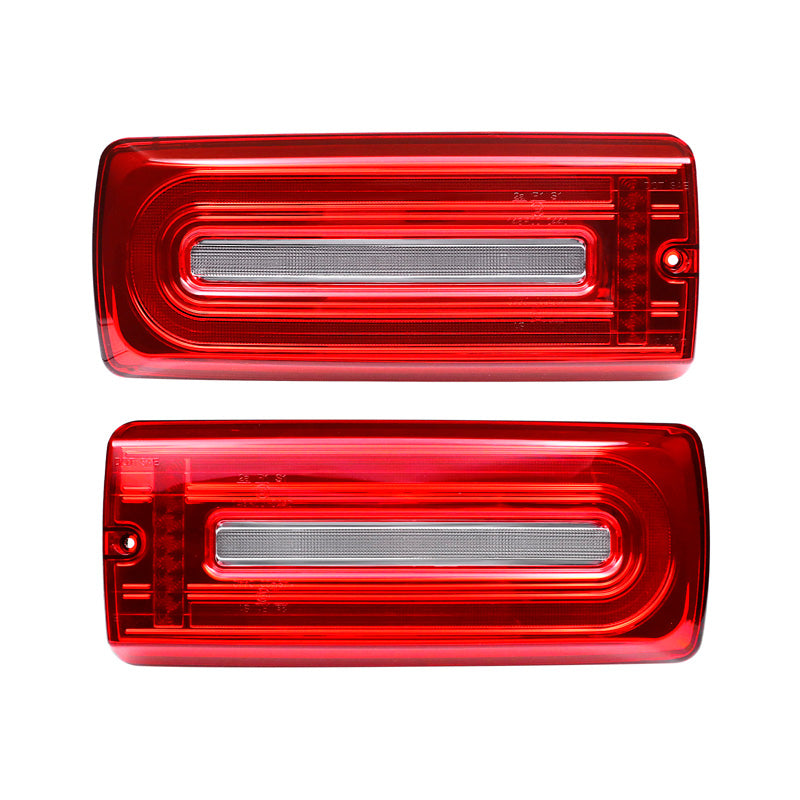 AutoStyle, LED baglygter, passer til Mercedes G-Class W463 G500/G550/G55/G63 AMG 1999-2018 - Red/Clear - incl. Dynamic Running Light