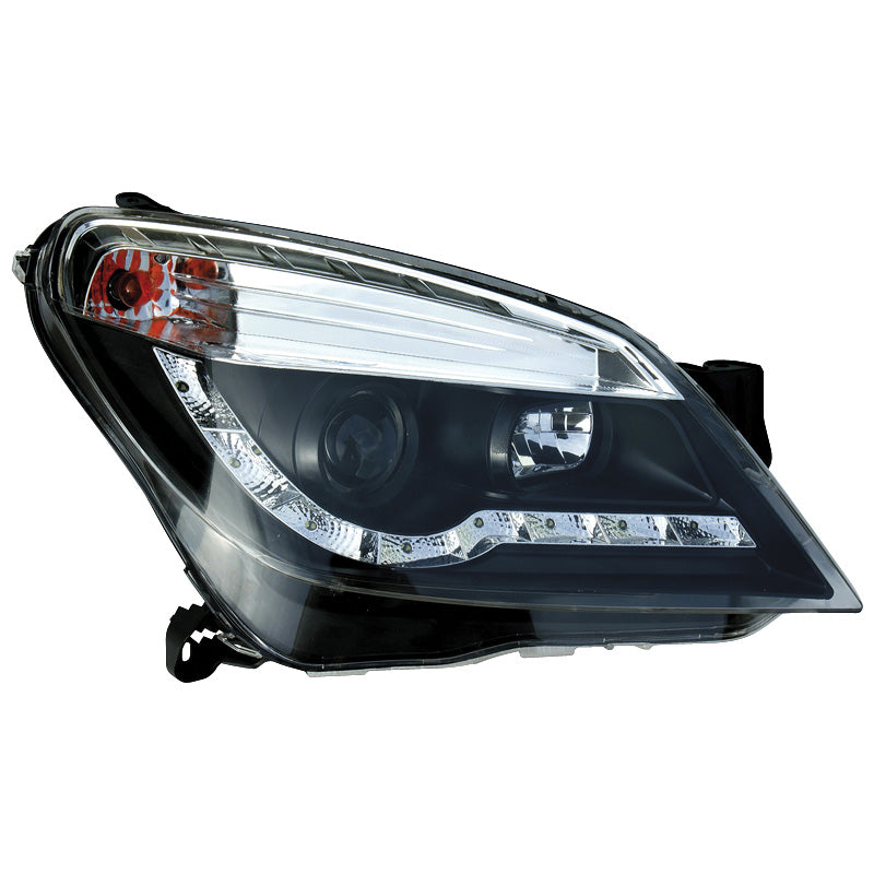 Forlygter, DRL-Look passer til Opel Astra H 2004-2009 - sorte