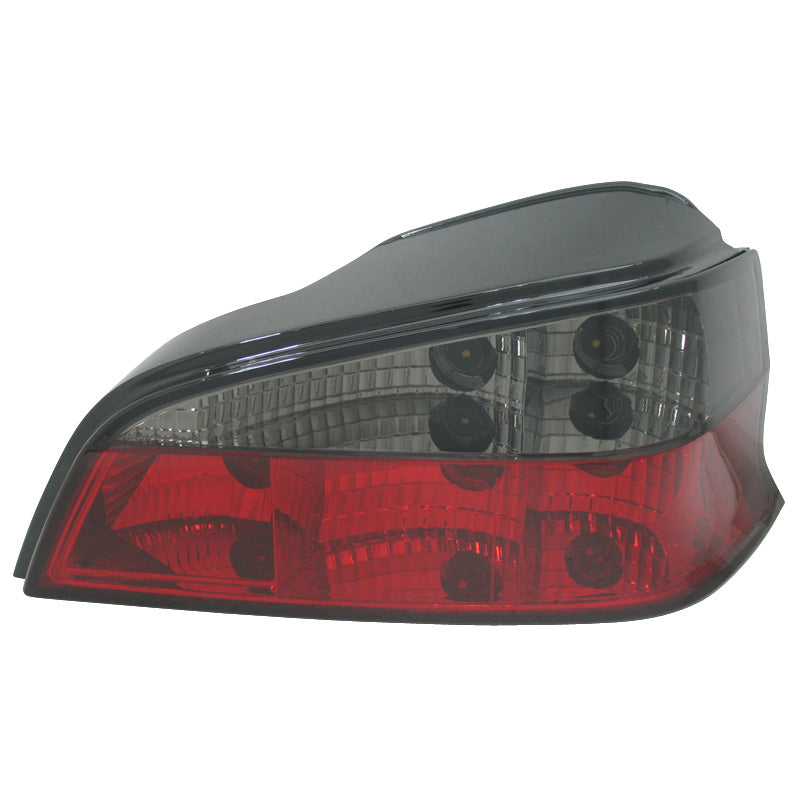 Baglygter, passer til Peugeot 106 1996- - Red/Smoke