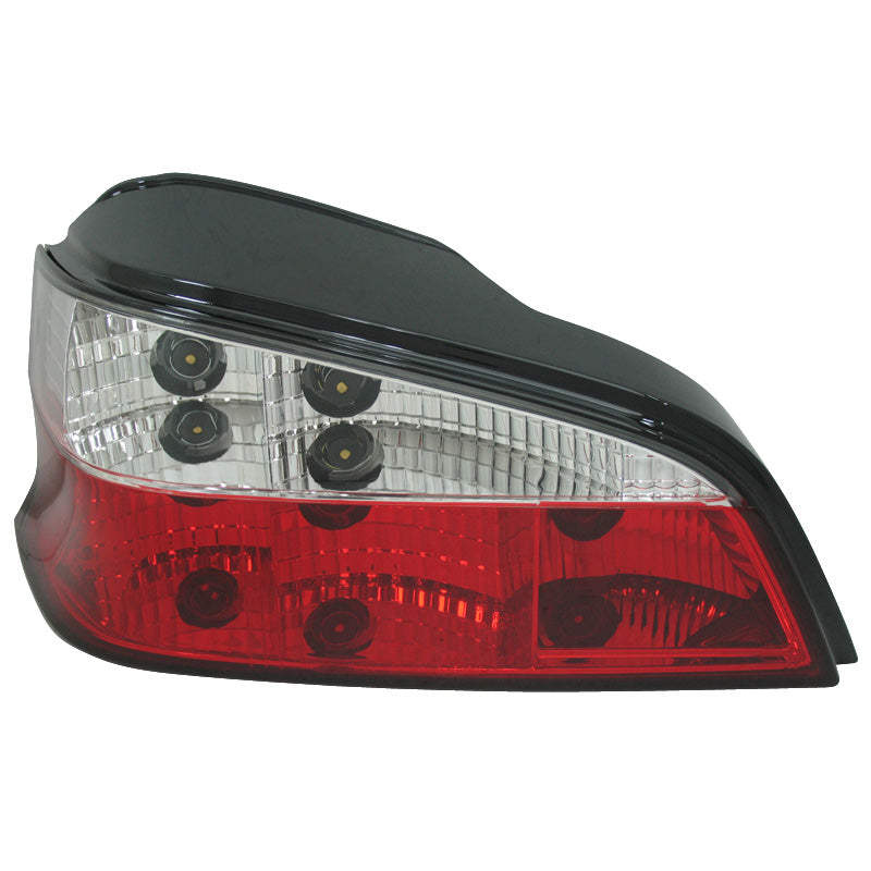 Baglygter, passer til Peugeot 106 1996- - Red/Clear