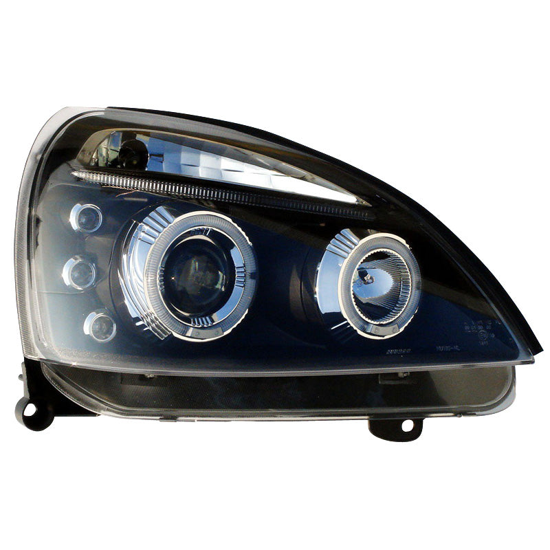 Forlygter, passer til Renault Clio II Facelift 2001-2005 - sort