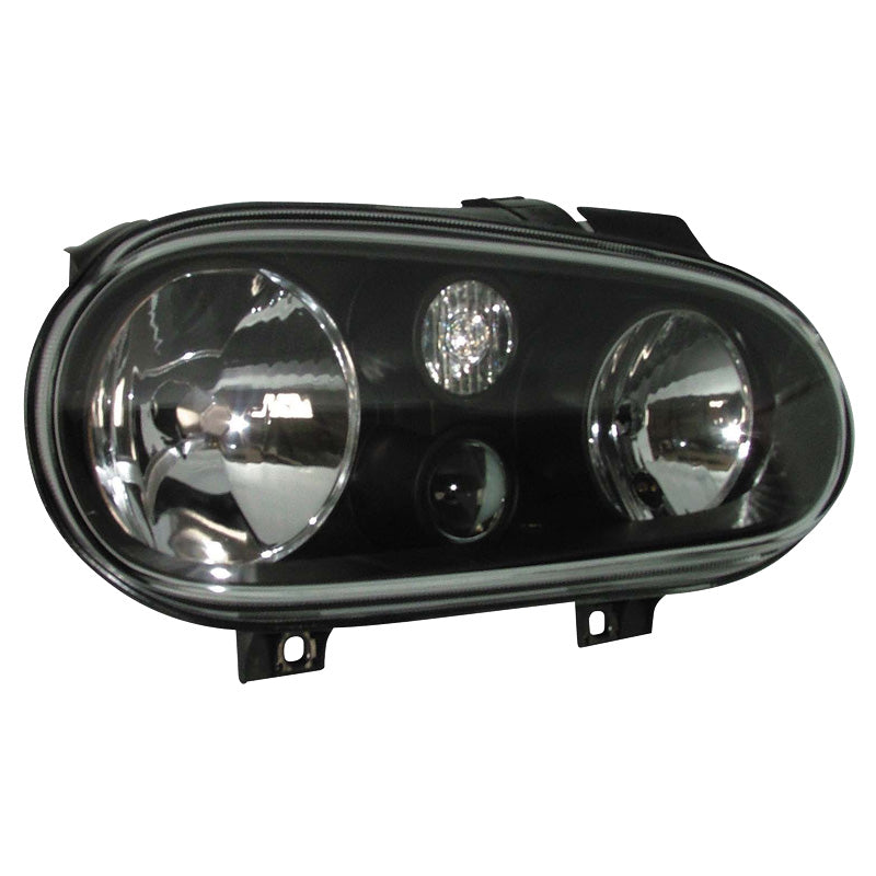 Forlygter, passer til Volkswagen Golf IV 1998-2003 - sort - incl. Fog lights