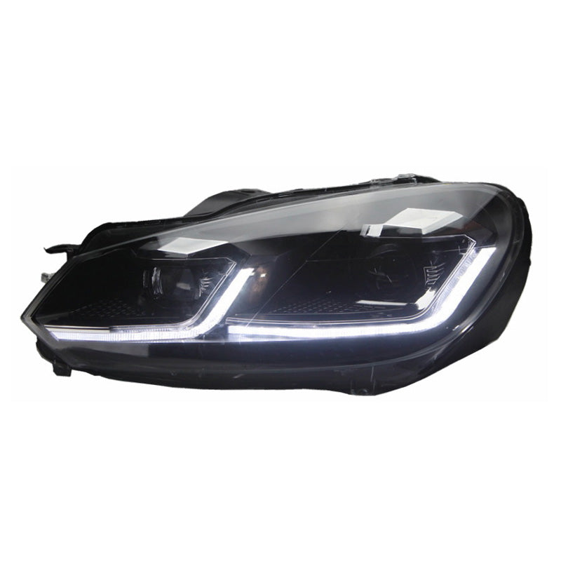 Forlygter, 7.5-Look passer til Volkswagen Golf VI 2008-2012 - sort - incl. Dynamic Running Light