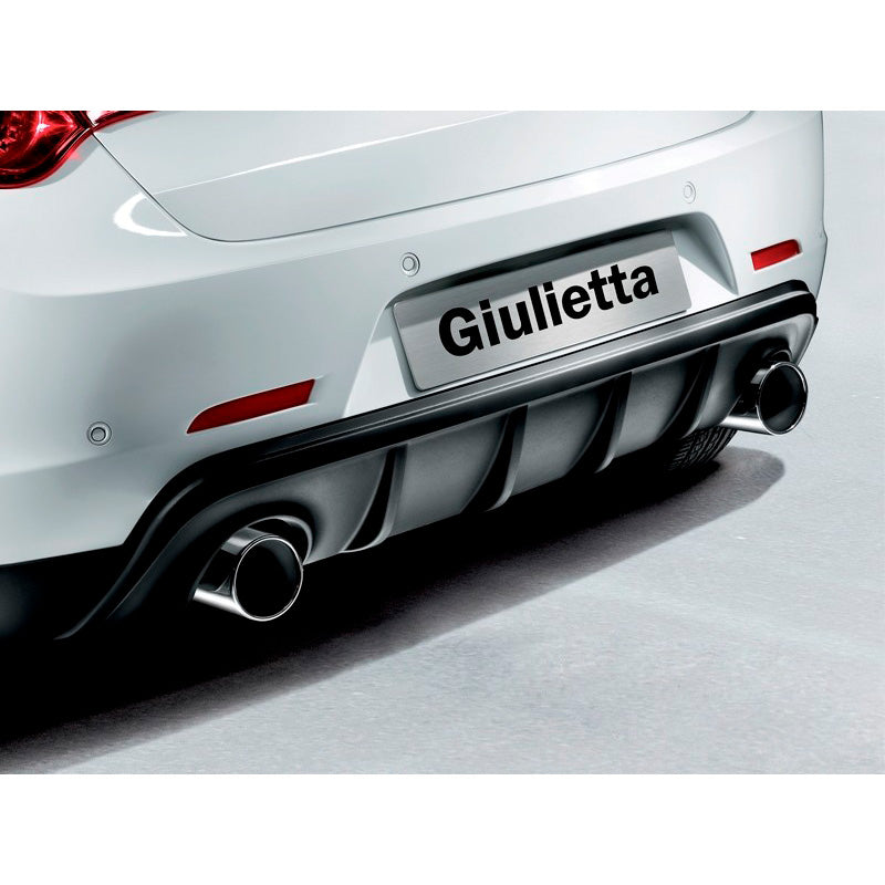 Motordrome, Rear bumper skirt (Diffuser), passer til Alfa Romeo Giulietta 2010- (Double exhaust left+right) (ABS)