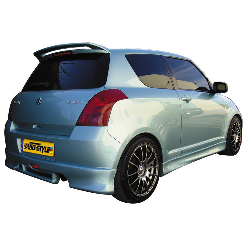 Motordrome, Rear bumper skirt, passer til Suzuki Swift II 2005- excl. Facelift (ABS)