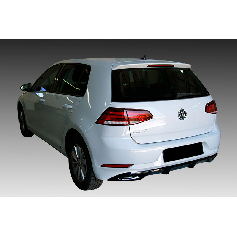 Motordrome, Rear bumper skirt (Diffuser), passer til Volkswagen Golf VII Facelift 2017- excl. GTi / R (ABS)