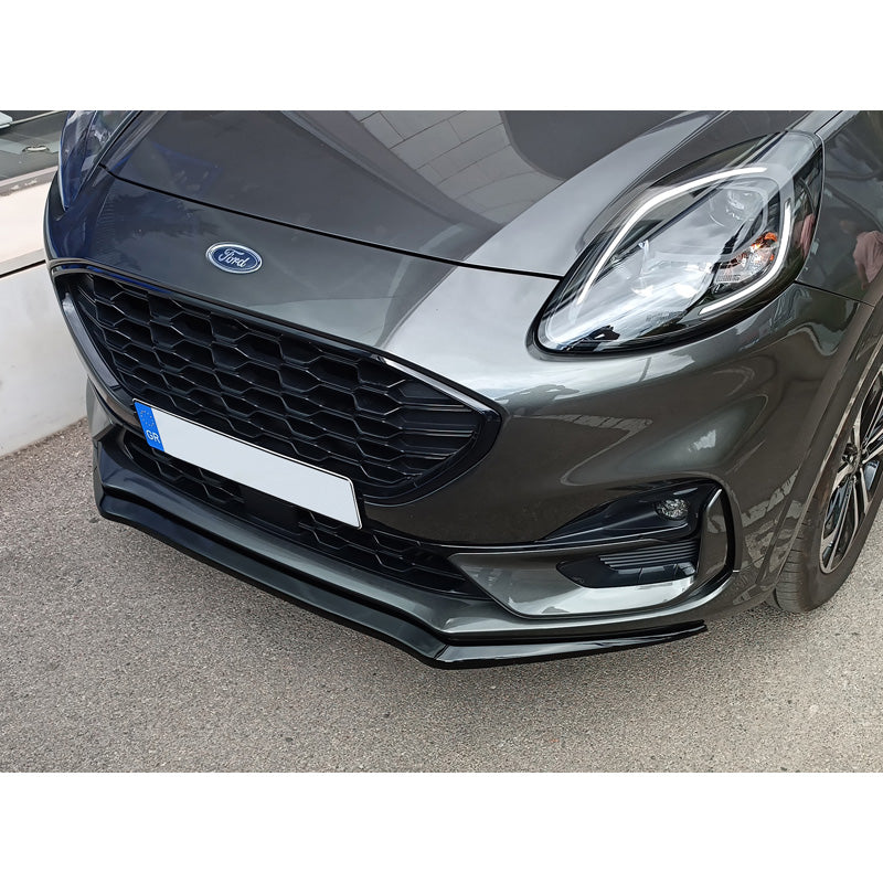 Motordrome, Front spoiler, passer til Ford Puma ST-Line 2019- (ABS Gloss black)