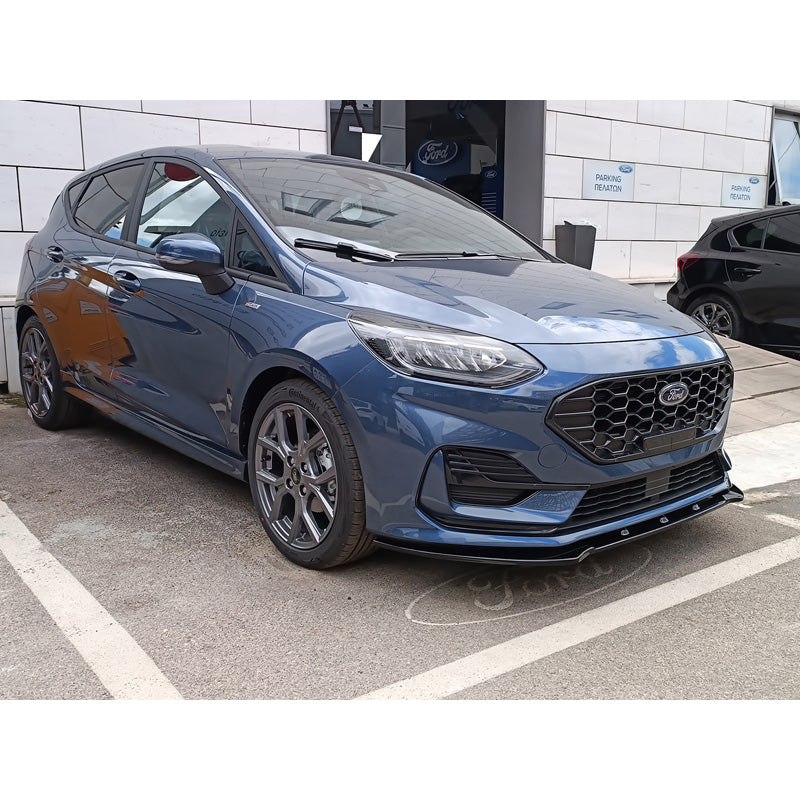 Motordrome, Front spoiler, passer til Ford Fiësta VIII ST-Line Facelift 2021- (ABS Gloss black)