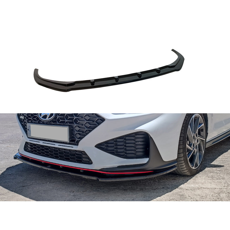 Motordrome, Front spoiler, passer til Hyundai i30 III N/N-Line Hatchback/Fastback Facelift 2020- (ABS Glossy black)