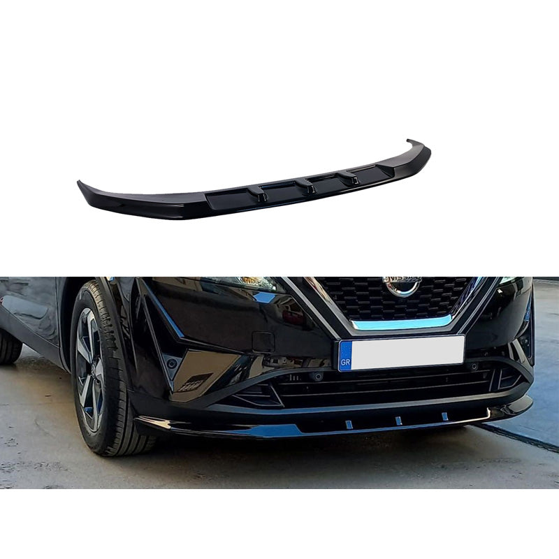 Motordrome, Front spoiler, passer til Nissan Qashqai III (J12) 2021- (ABS Gloss black)