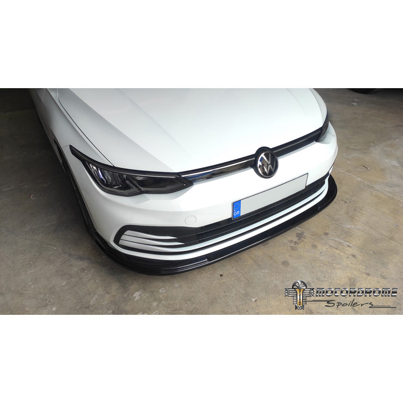 Motordrome, Front spoiler, passer til Volkswagen Golf VIII HB/Variant 2020- excl. R/R-Line/GTi/GTD/GTE (ABS)