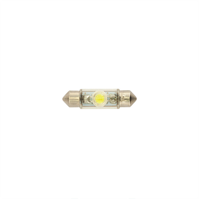 AutoStyle, Pinol LED Pære 12V Xenon-Optik Hvid 10x37mm - Enkel Stykke